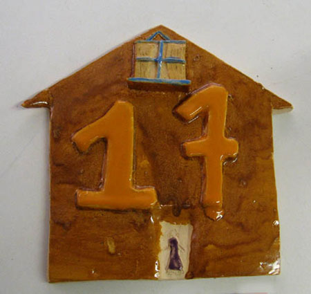 House Door Number - Adeline Gravell